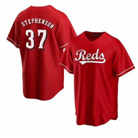seanshop Cincinnati Reds #37 Tyler Stephenson Red  Cool Base Jersey