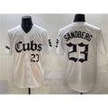 seanshop  Chicago Cubs #23 Ryne Sandberg White  'Gothic North Side Edition' Vapor Premier Limited Stitched Jersey