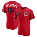 seanshop Cincinnati Reds #44 Elly De La Cruz Red  2026 City Connect Authentic Sponsor Patch Jersey