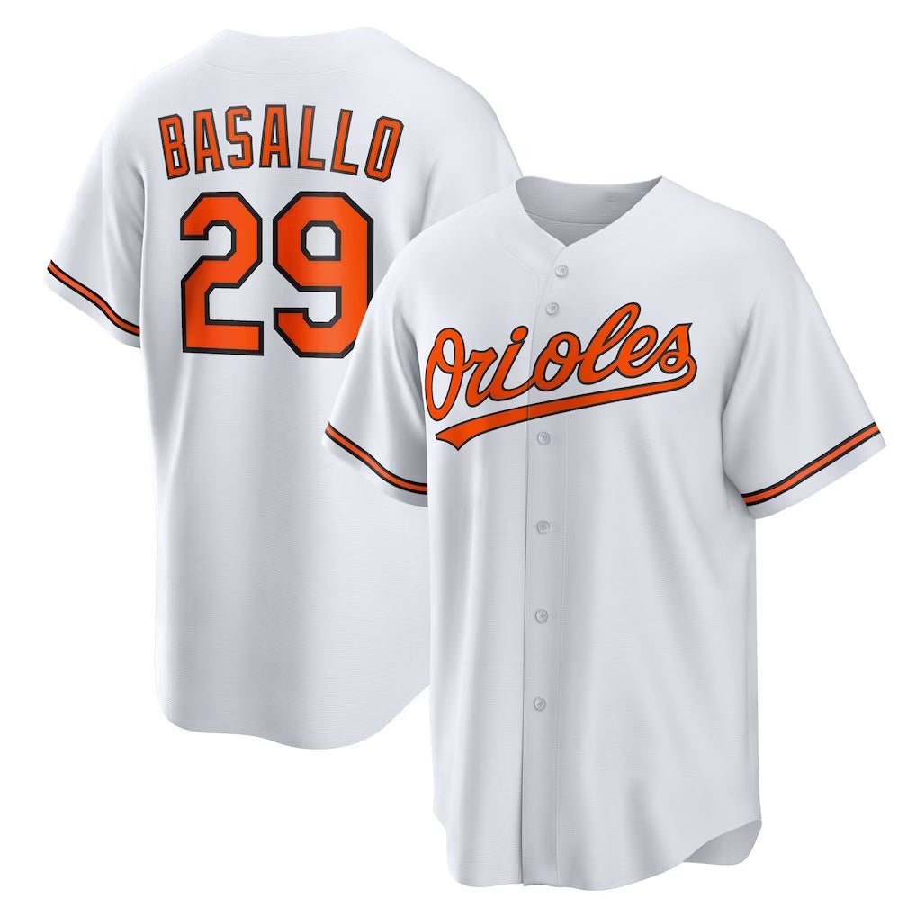 seanshop Baltimore Orioles #29 Samuel Basallo White  Replica Player Jersey