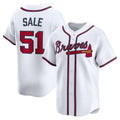 seanshop Atlanta Braves #51 Chris Sale White  Home Limited Player Jersey