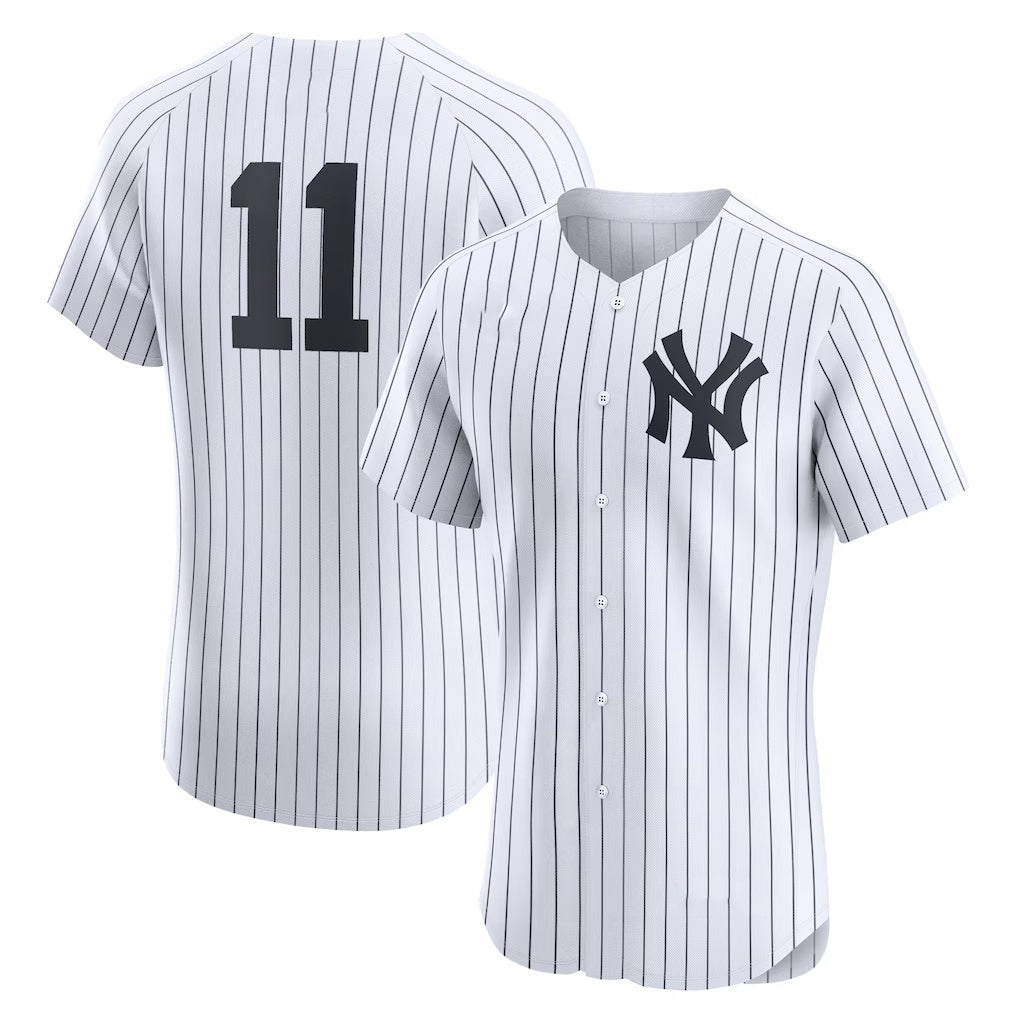 seanshop  New York Yankees #11 Anthony Volpe White  Home Elite Jersey