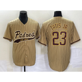 seanshop  San Diego Padres #23 Fernando Tatis Jr Tan  NEW 2023 Cool Base Stitched Jersey