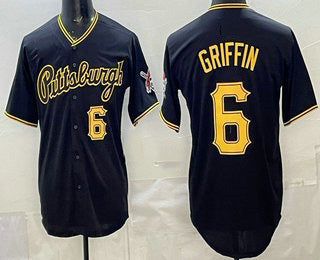 seanshop  Pittsburgh Pirates #6 Konnor Griffin Black  Alternate Limited Jersey