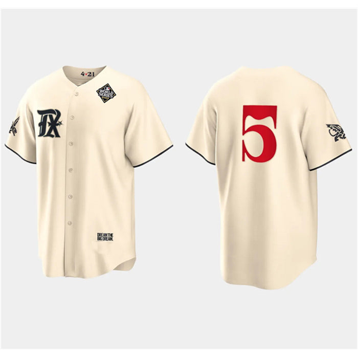 seanshop  Texas Rangers #5 Corey Seager Cream  2023 World Series City Connect Stitched Jersey