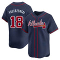 Seanshop A.Braves #18 Mike Yastrzemski player Navy Limited Alternate Stitched Jerseys