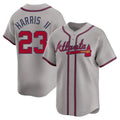 Seanshop A.Braves #23 Michael Harris II player Gray Limited Away Stitched Jerseys