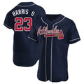 Seanshop A.Braves #23 Michael Harris II player Navy Authentic Alternate Stitched Jerseys