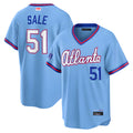 Seanshop A.Braves #51 Chris Sale Player Powder Blue 2026 City Connect T shirt Stitched Jerseys