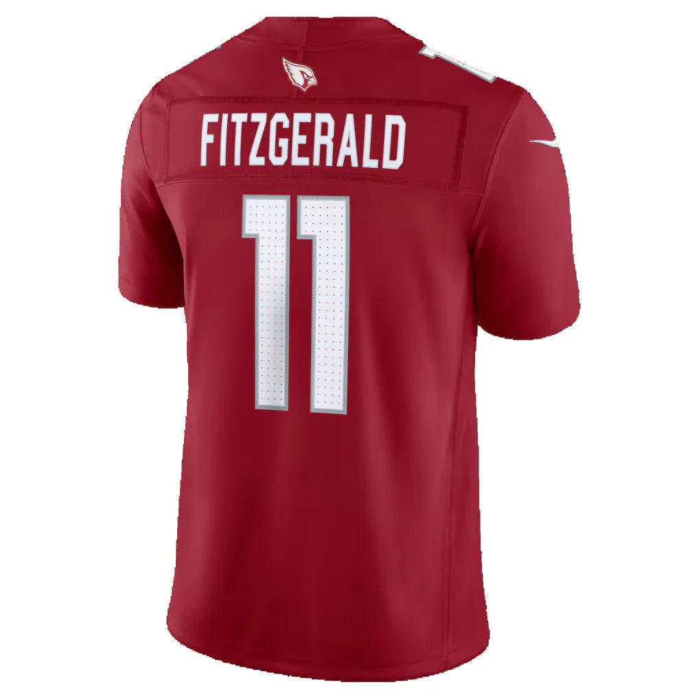 A.Cardinals #11 Larry Fitzgerald Cardinal  Vapor F.U.S.E. Stitched Retired Limited Stitched Jerseys