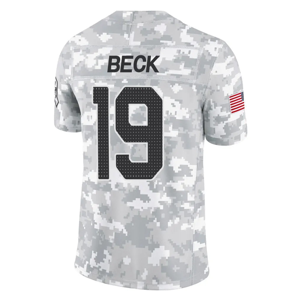 Seanshop A.Cardinals #19 Carson Beck Player Camo Salute to Service Limited Home Stitched Jerseys