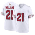 Seanshop A.Cardinals #21 Garrett Williams Player White Home Game Stitched Jerseys