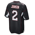 Seanshop A.Cardinals #2 Will Johnson Player Black Home Game Stitched Jerseys