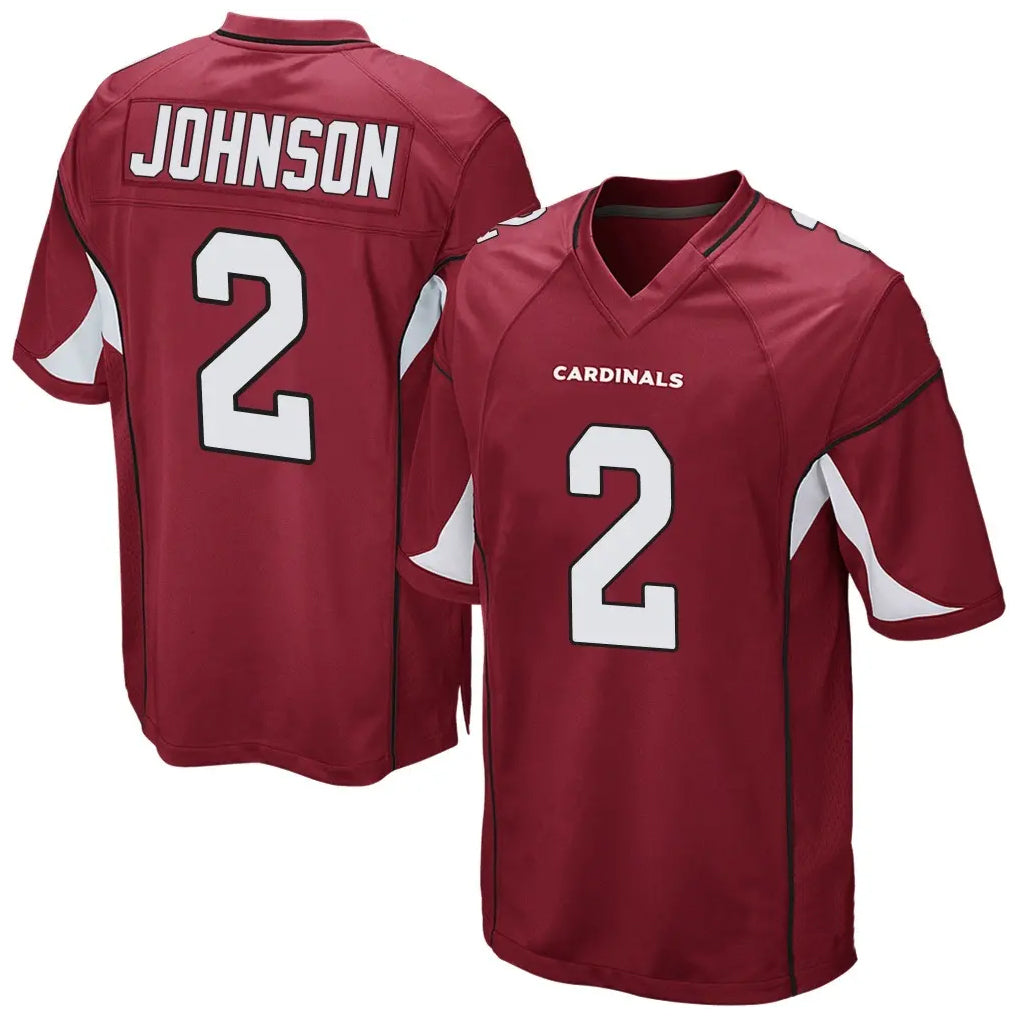 Seanshop A.Cardinals #2 Will Johnson Player Cardinal Home Game Stitched Jerseys