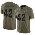 Seanshop A.Cardinals #42 Dadrion Taylor-Demerson Player Olive Salute To Service Stitched Jerseys