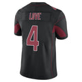 Seanshop A.Cardinals #4 Jeremiyah Love Player Black Limited Elite Home Game Stitched Jerseys