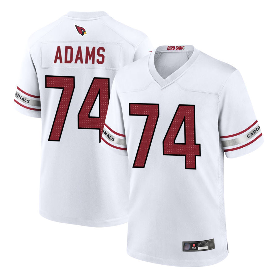 Seanshop A.Cardinals #74 Isaiah Adams Player White Home Game Stitched Jerseys