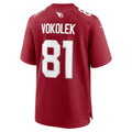 Seanshop A.Cardinals #81 Travis Vokolek Cardinal Team Game Jersey