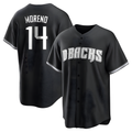 Seanshop A.Diamondbacks #14 Gabriel Moreno Player Black jersey White Replica Stitched Jerseys