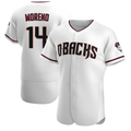 Seanshop A.Diamondbacks #14 Gabriel Moreno Player White Crimson Home Stitched Jerseys