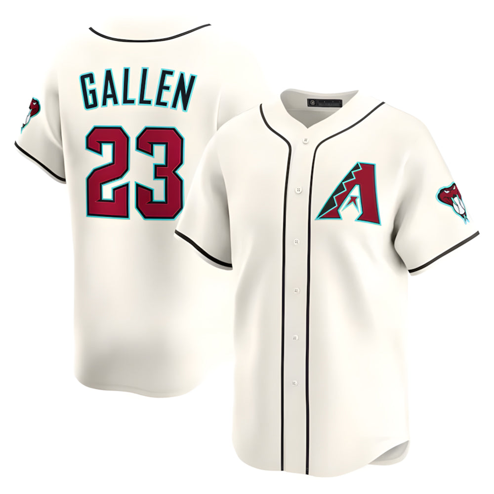 Seanshop A.Diamondbacks #23 Zac Gallen Player Cream Game Limited Stitched Jerseys