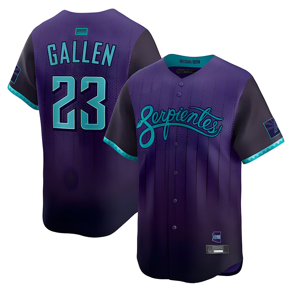 Seanshop A.Diamondbacks #23 Zac Gallen Player Purple City Connect Limited Vapor Stitched Jerseys