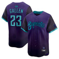 Seanshop A.Diamondbacks #23 Zac Gallen Player Purple City Connect Limited Vapor Stitched Jerseys
