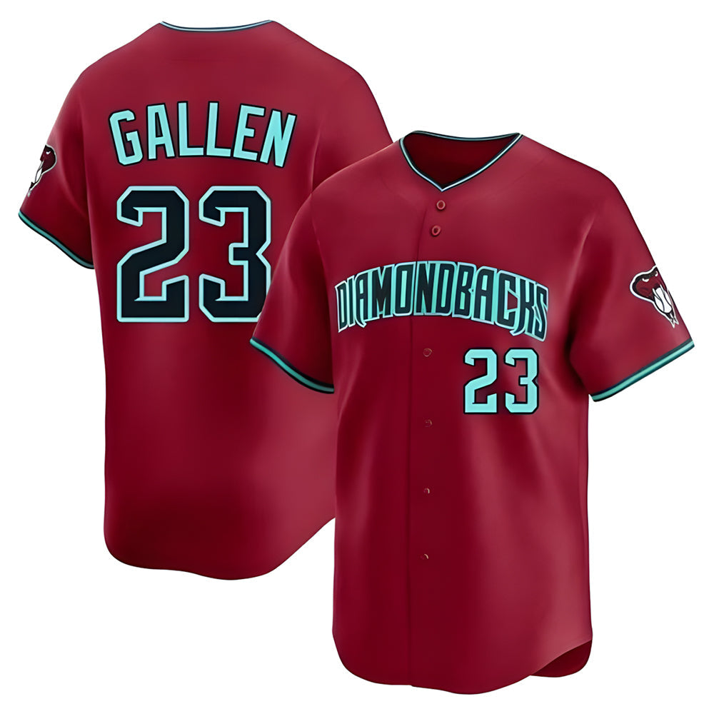 Seanshop A.Diamondbacks #23 Zac Gallen Player Red Blue reserve Replica Game Stitched Jerseys