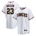 Seanshop A.Diamondbacks #23 Zac Gallen Player White Cool Replica Stitched Jerseys