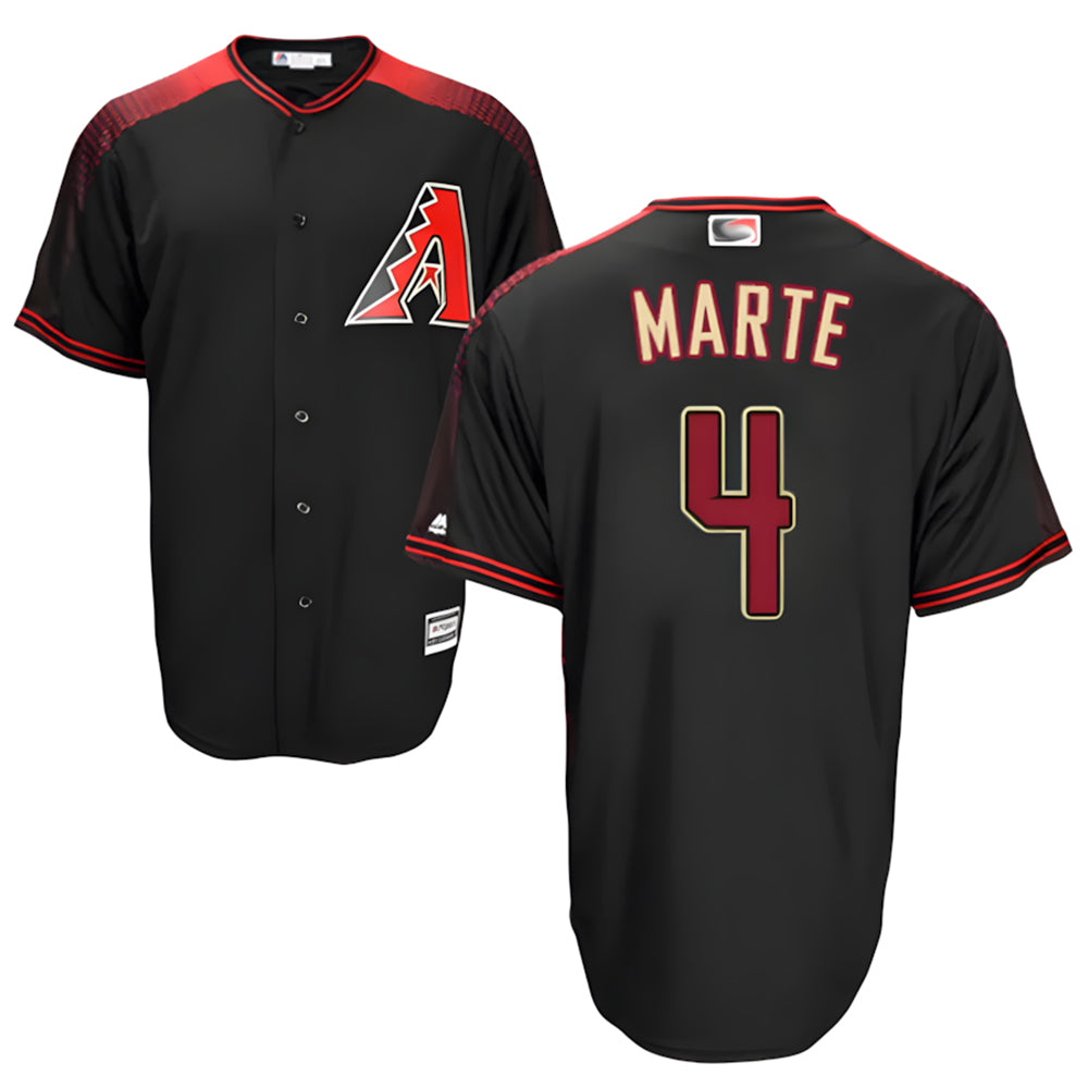 Seanshop A.Diamondbacks #4 Ketel Marte Player Black Big & Tall Replica Limited Stitched Jerseys