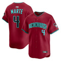 Seanshop A.Diamondbacks #4 Ketel Marte Player Red Home Limited Stitched Jerseys