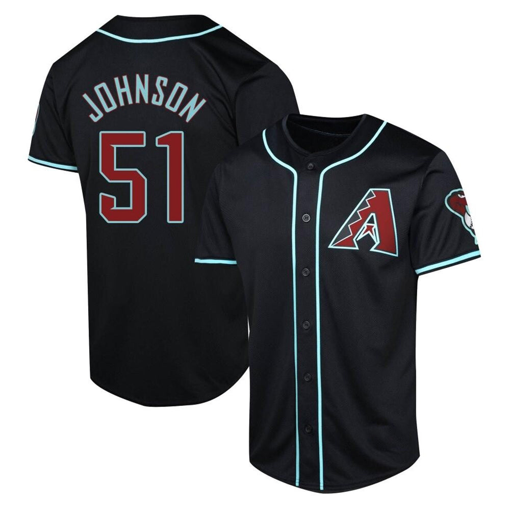 Seanshop A.Diamondbacks #51 Randy Johnson Player Black Limited Alternate Stitched Jerseys