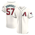 Seanshop A.Diamondbacks #57 Eduardo Rodriguez Player Cream Elite Home Stitched Jersey