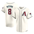 Seanshop A.Diamondbacks #8 James McCann Player White Red Limited Home Stitched Jersey
