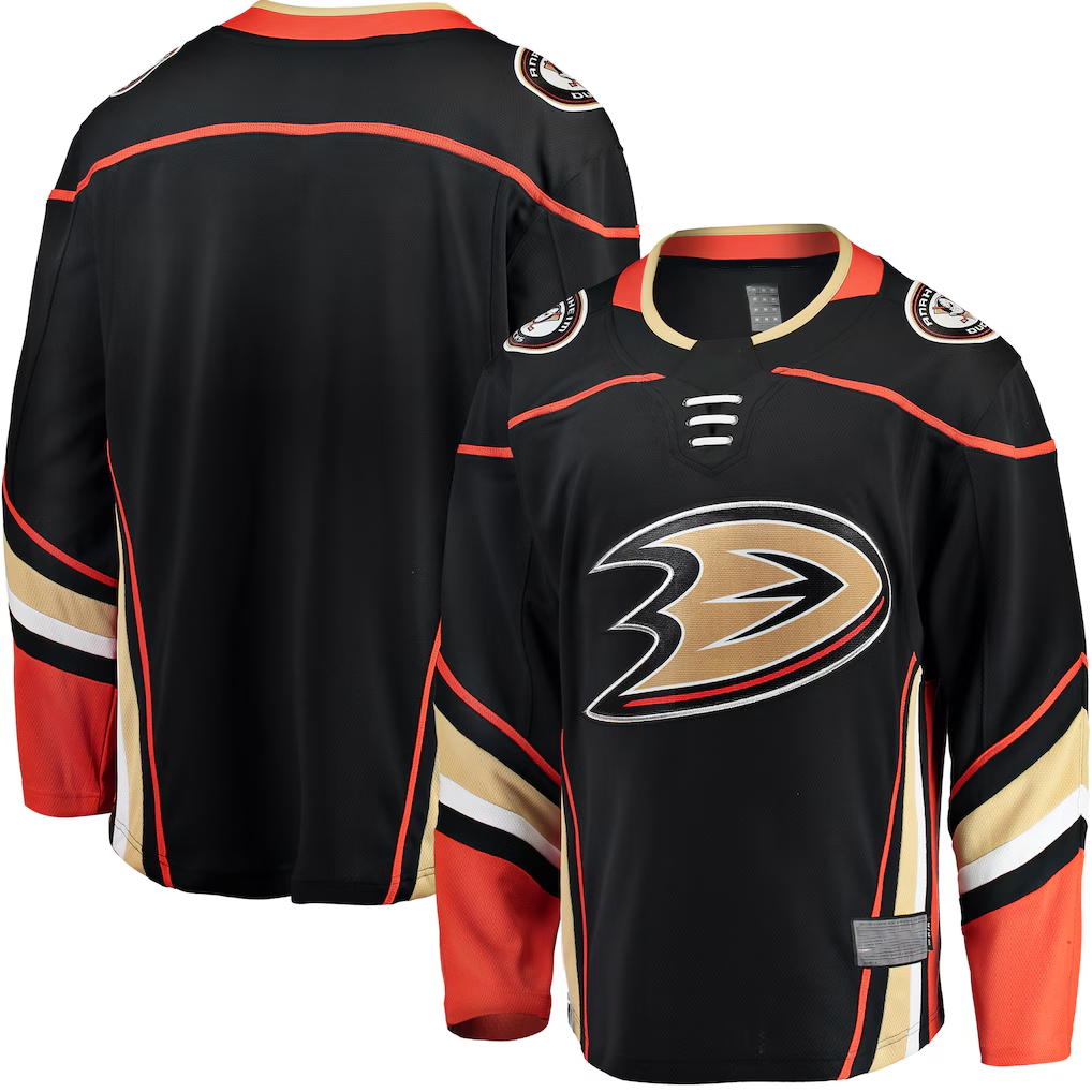 Seanshop A.Ducks Black Breakaway Home Jerseys