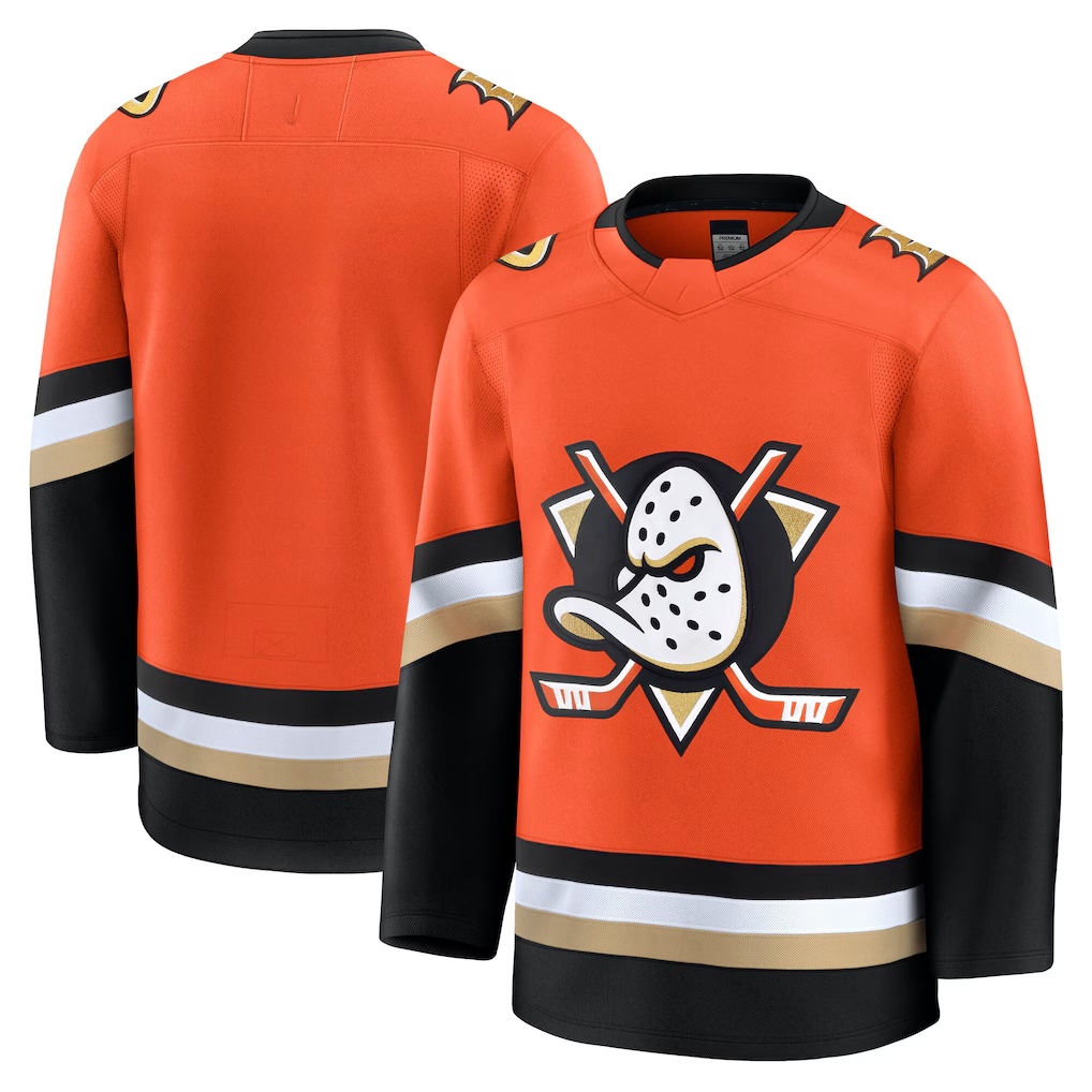 Seanshop A.Ducks Orange Home Premium Jerseys