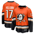 Seanshop A.Ducks #17 Alex Killorn Orange Home Breakaway Jerseys