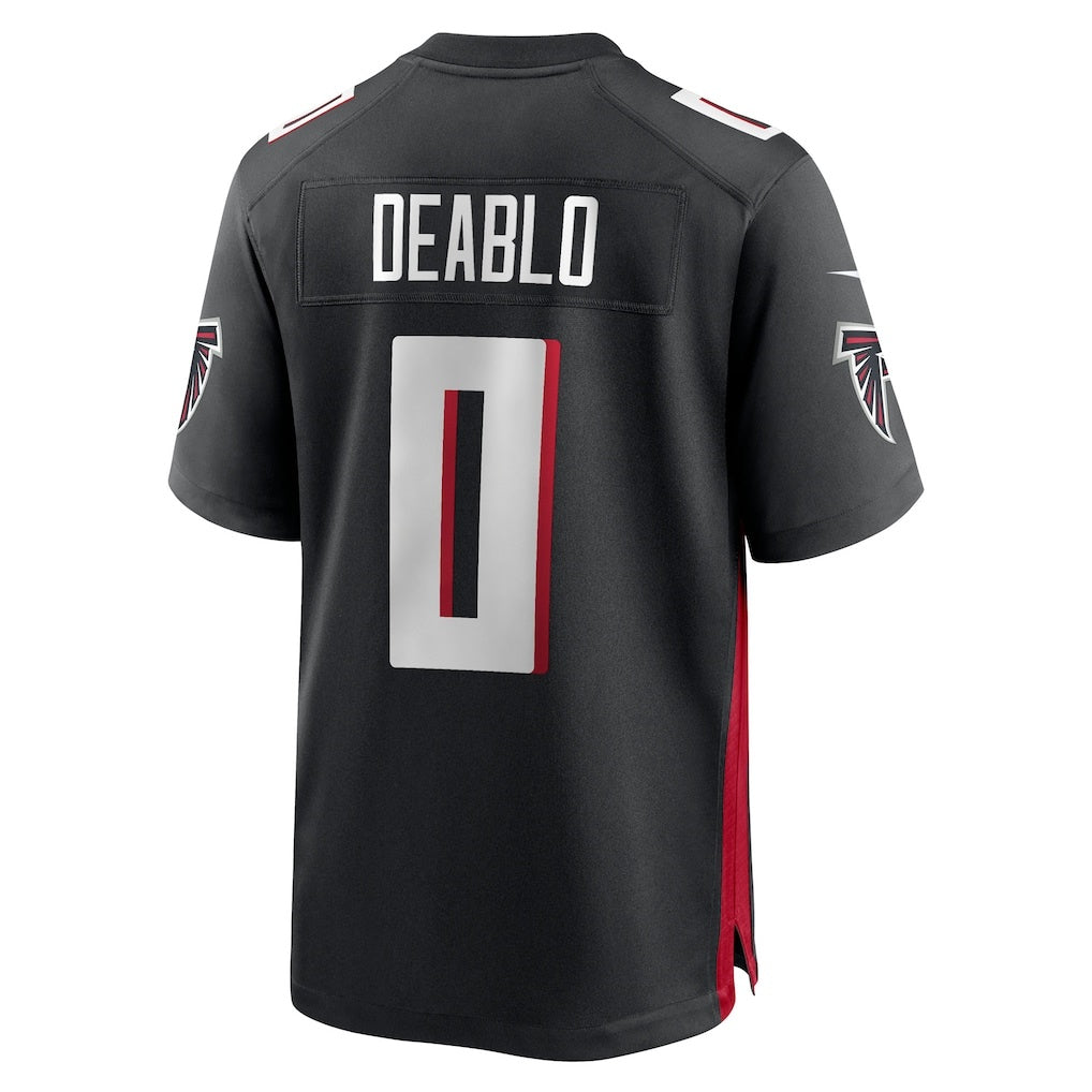 Seanshop A.Falcons #0 Divine Deablo Black Team Game Jersey