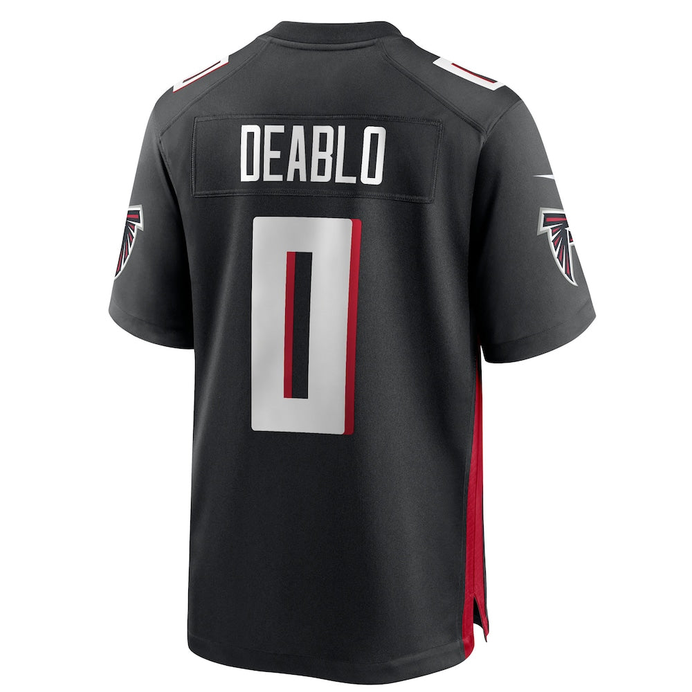 Seanshop A.Falcons #0 Divine Deablo Player Black Home Game Stitched Jerseys