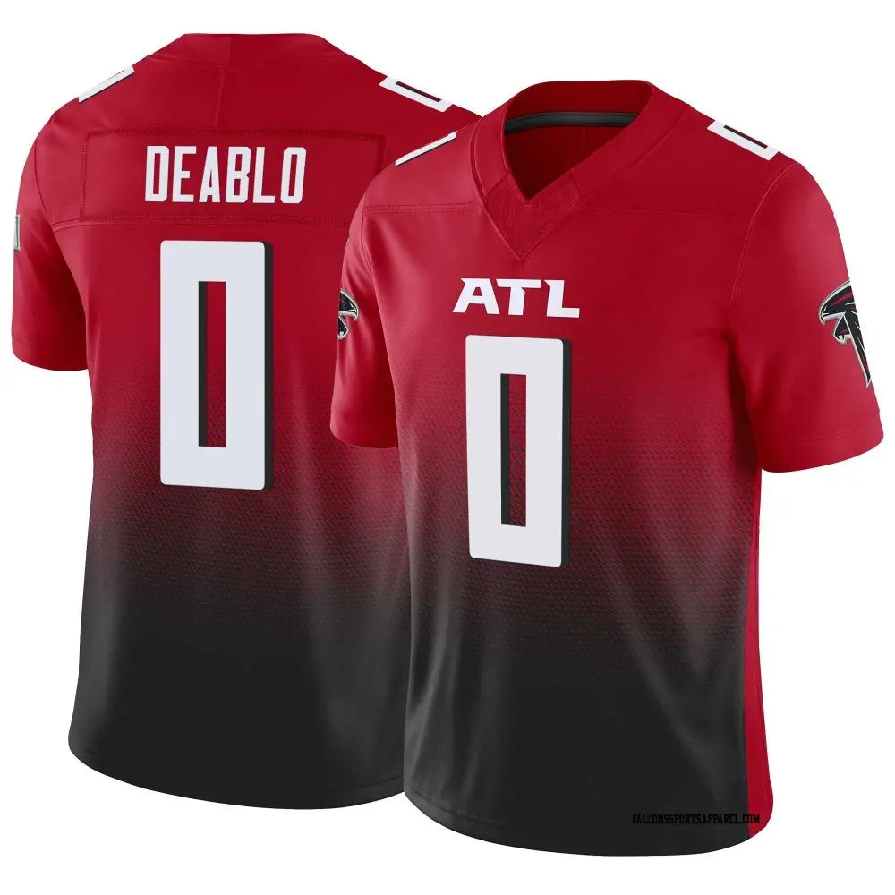 Seanshop A.Falcons #0 Divine Deablo Player Red Vapor F.U.S.E. Limited Home Game Stitched Jerseys