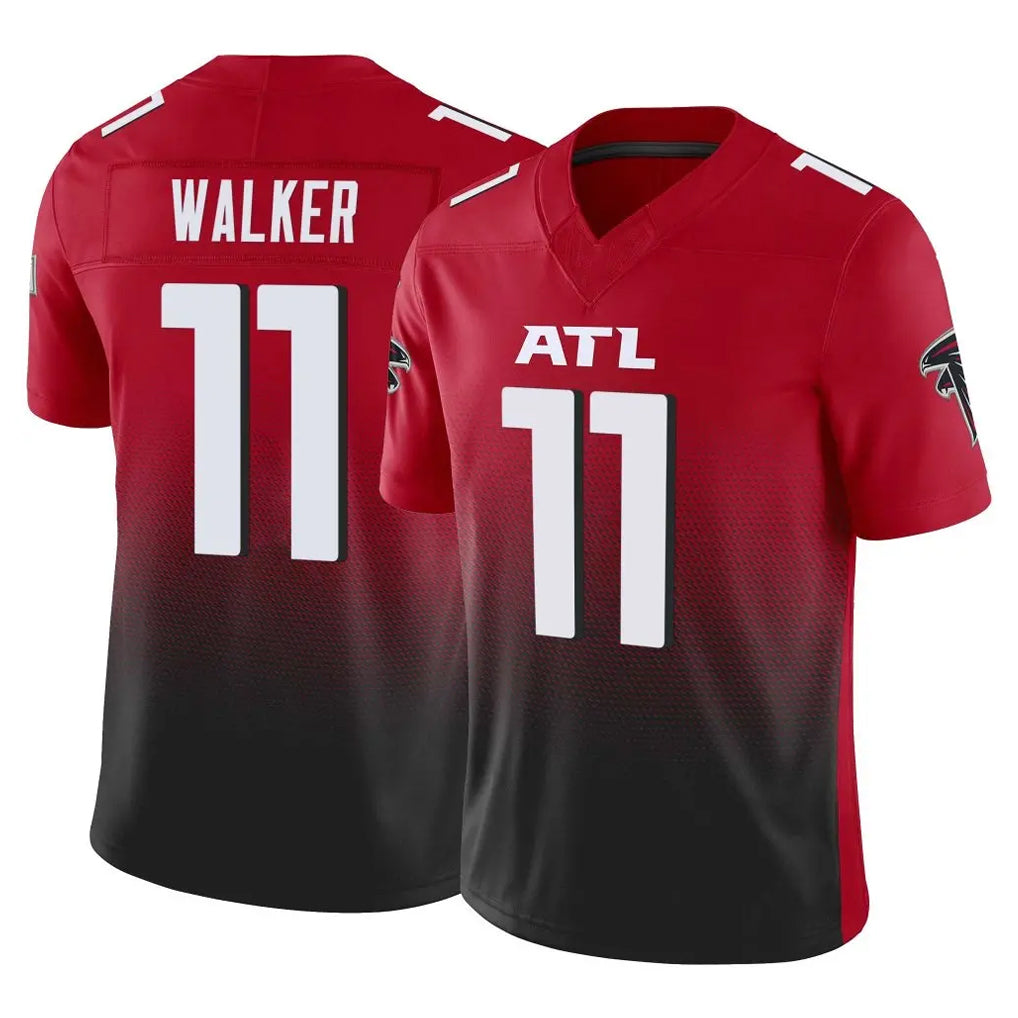 Seanshop A.Falcons #11 Jalon Walker Player Red Vapor F.U.S.E. Limited Stitched Jerseys