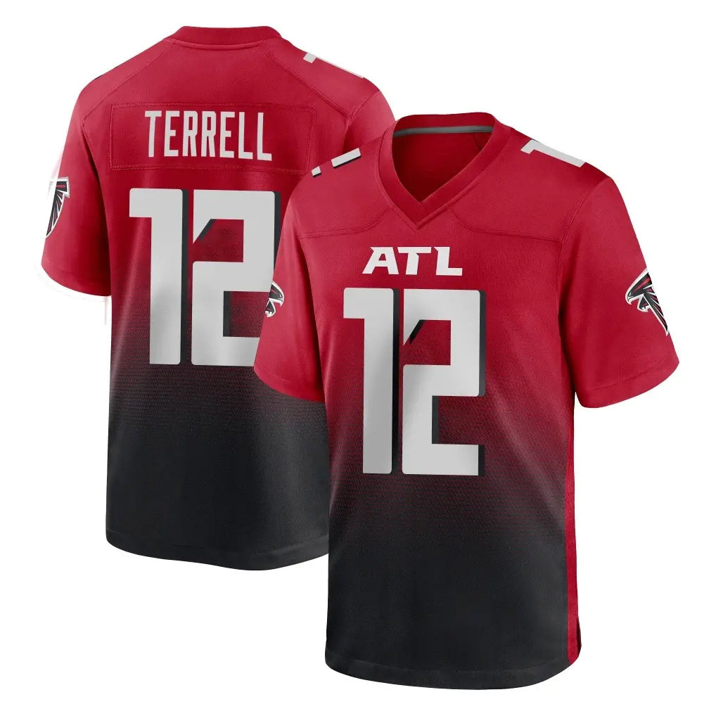 Seanshop A.Falcons #12 Avieon Terrell Player Red Home Game Stitched Jerseys