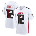 Seanshop A.Falcons #12 Avieon Terrell Player White Home Game Stitched Jerseys