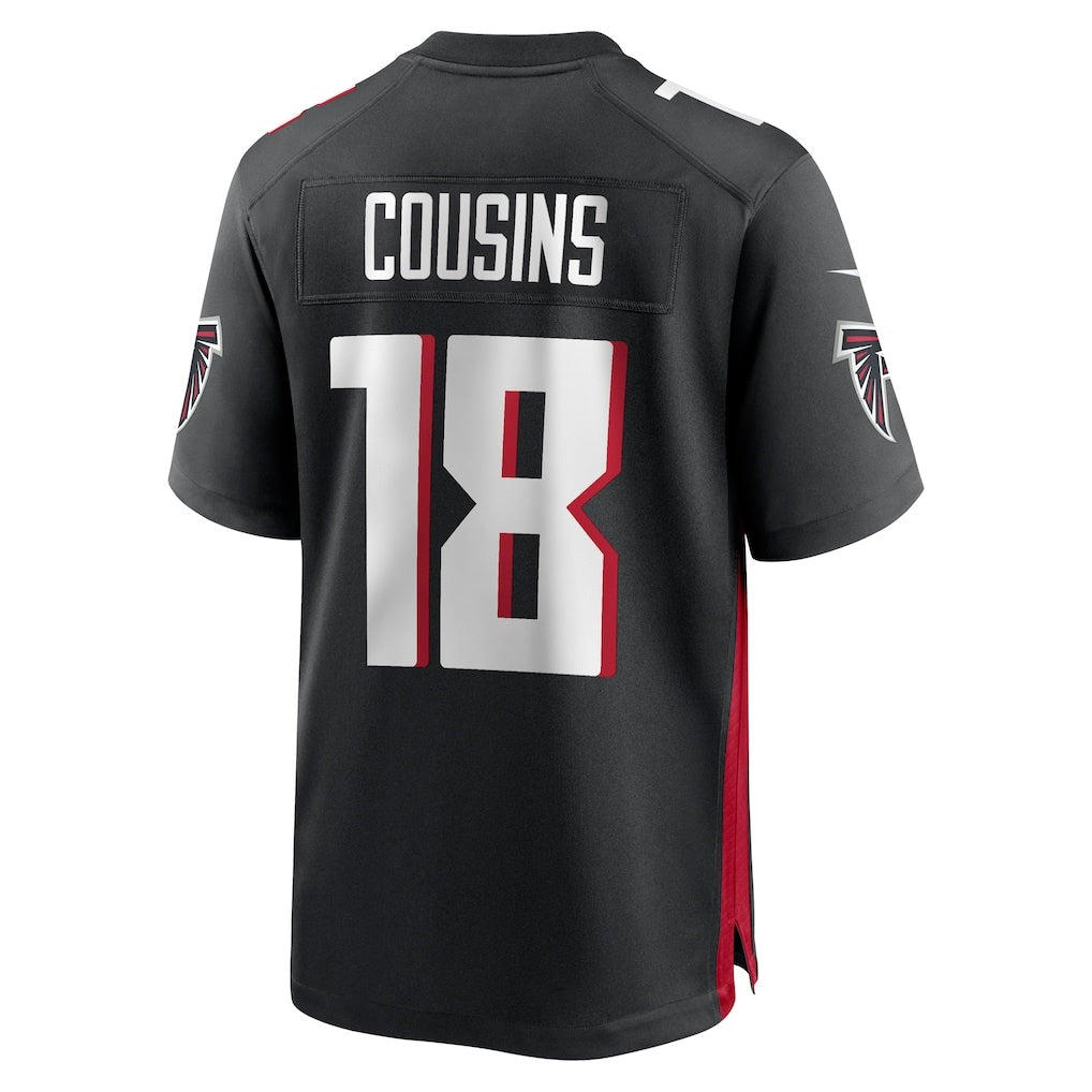 Seanshop A.Falcons #18 Kirk Cousins Black Game Player Jersey