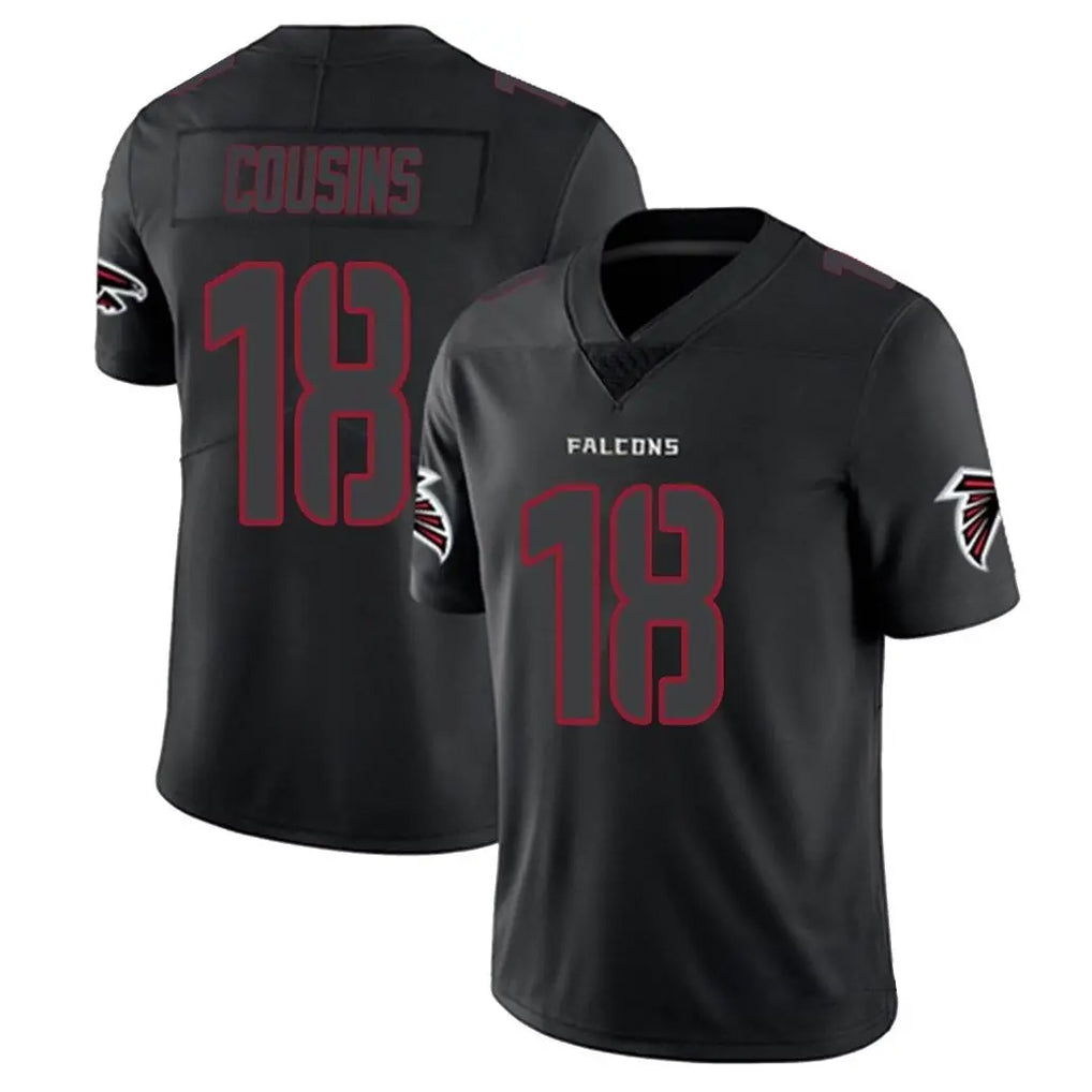 Seanshop A.Falcons #18 Kirk Cousins Player Black Impact Limited Game Stitched Jerseys