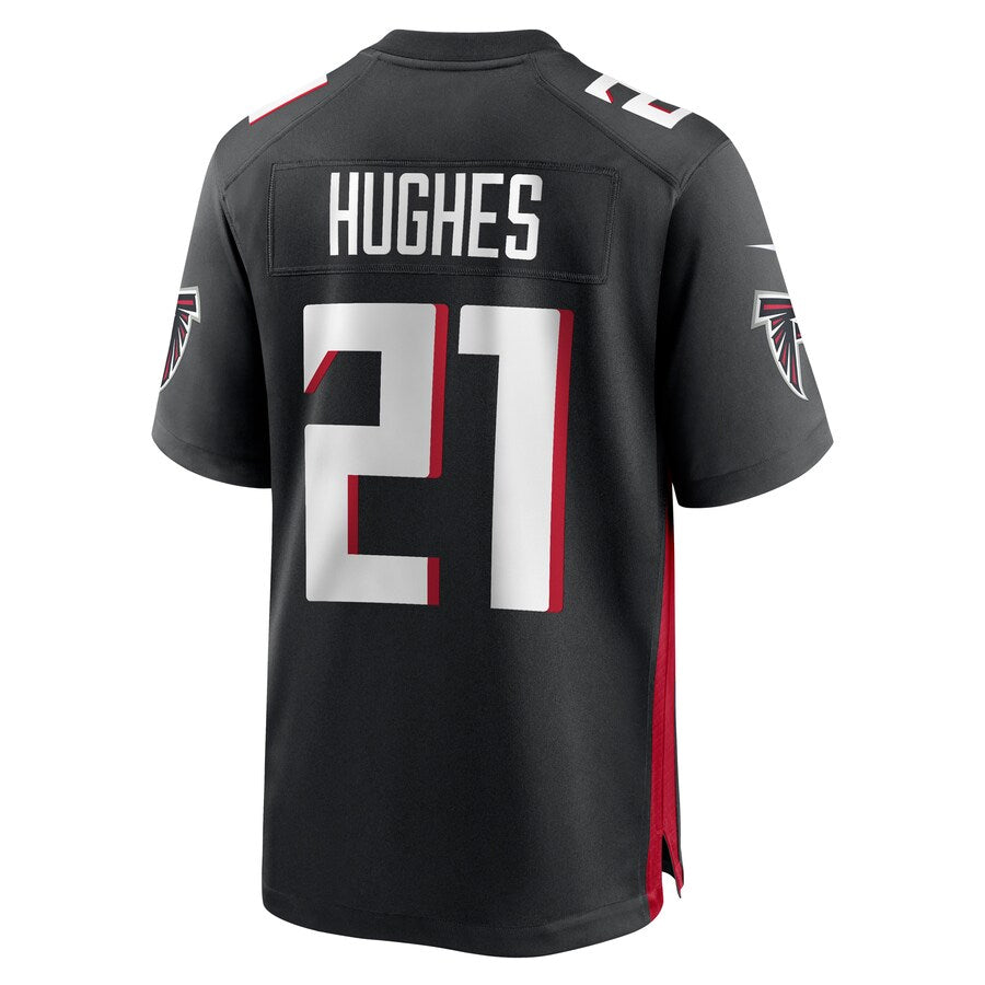Seanshop A.Falcons #21 Mike Hughes Player Black Home Game Stitched Jerseys