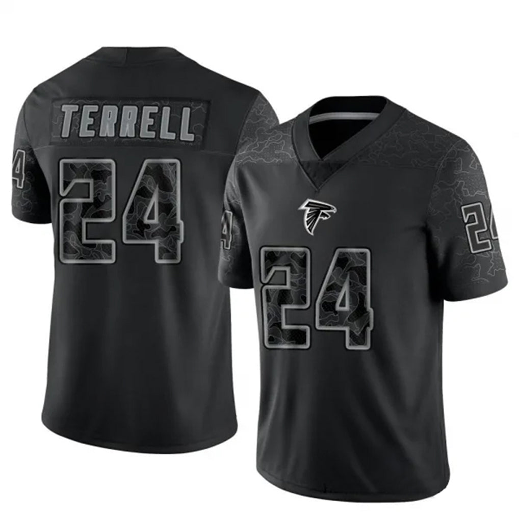 Seanshop A.Falcons #24 A.J. Terrell Jr. Player Black RFLCTV Limited Stitched Jerseys