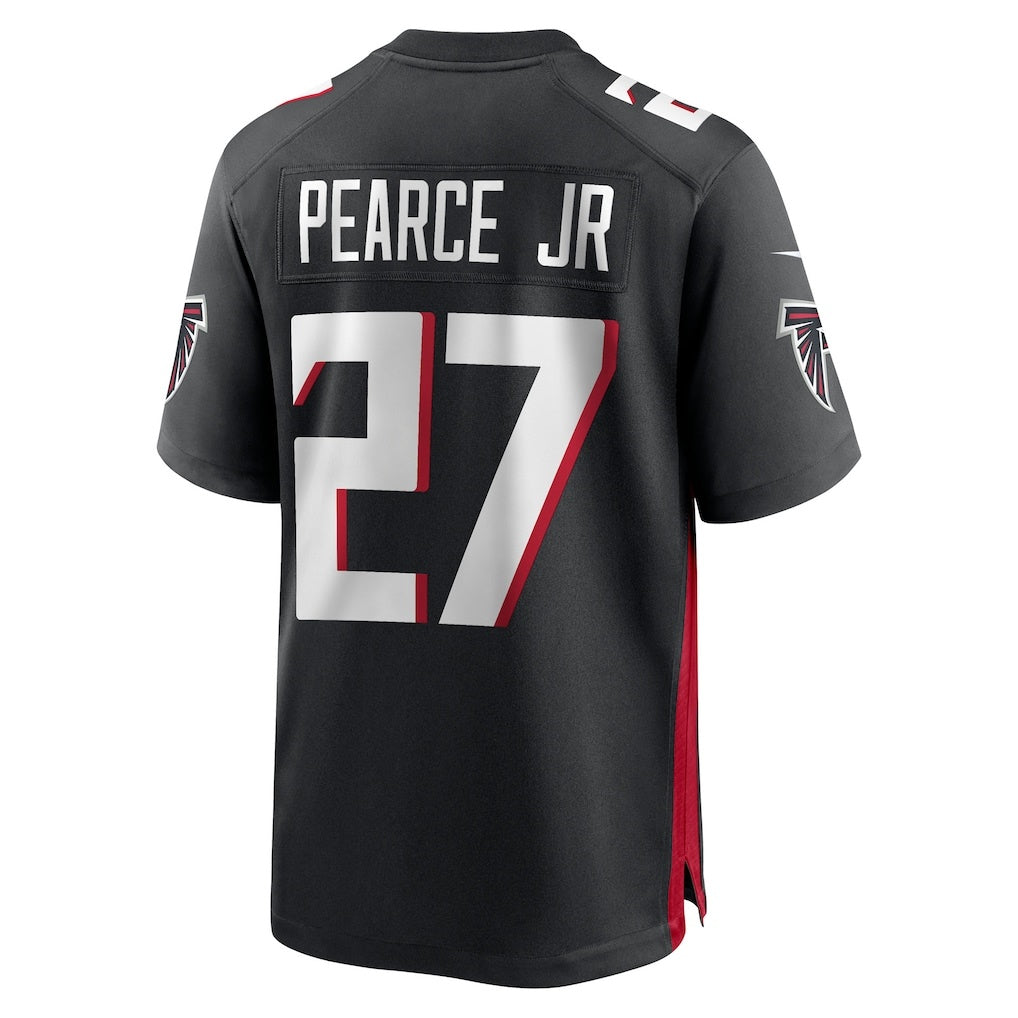 Seanshop A.Falcons #27 James Pearce Jr. Black 2025 Draft First Round Pick Game Player Jersey