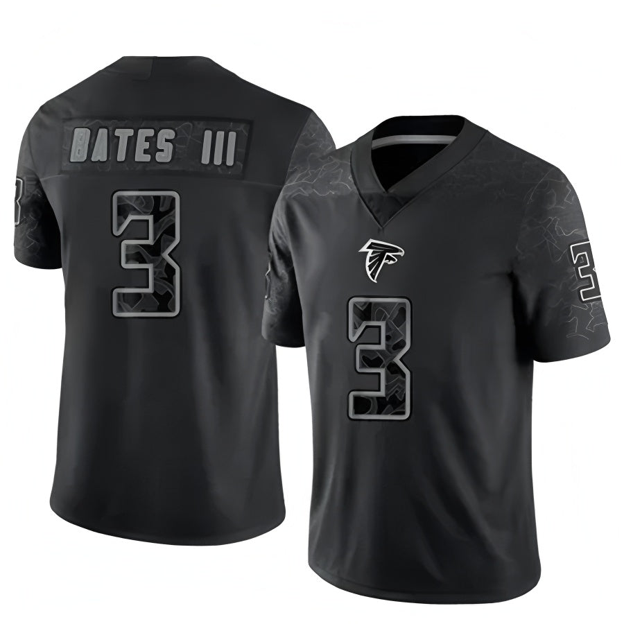 Seanshop A.Falcons #3 Jessie Bates III Player Black RFLCTV Limited Stitched Jerseys