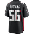 Seanshop A.Falcons #56 Keith Brooking Black Game Retired Player Jersey